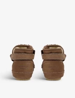 Richy Lining Stag Leather Boots 0 Months - 2 Years -Kid Couture R04009140 DARKBROWN ALT03