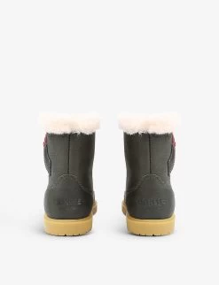 Trene Holly Shearling-lined Boots 3-6 Years -Kid Couture R04009145 DARKGREEN ALT03