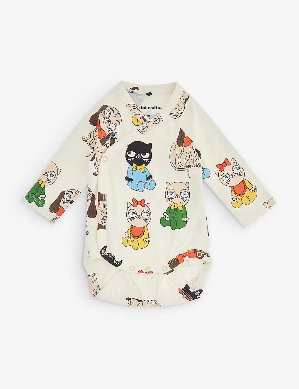 Mini Rodini Minibabies Graphic-pattern Stretch-organic Cotton Bodysuit 0-3 Months 1 Mini Rodini Minibabies Graphic-pattern Stretch-organic Cotton Bodysuit 0-3 Months