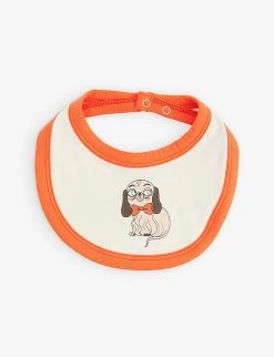 Mini Rodini Mini Babies Graphic-print Stretch-cotton Jersey Bib