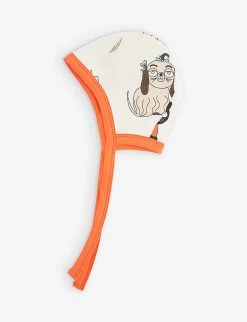 Mini Rodini Mini Babies Graphic-print Stretch-cotton Jersey Hat -Kid Couture R04009848 MULTI ALT02