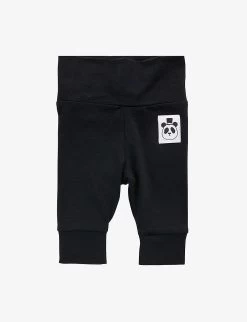 Mini Rodini Brand-patch Cuffed Stretch-lyocell Leggings 0-3 Months