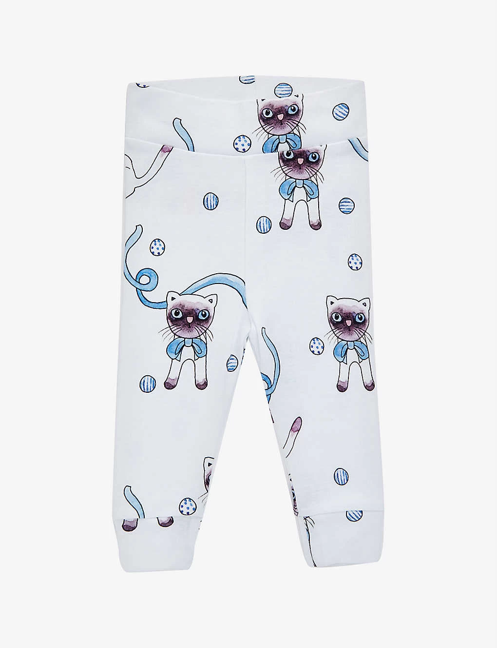 Mini Rodini Siamese Cat-print Cotton-jersey Leggings 0-3 Months 1 Mini Rodini Siamese Cat-print Cotton-jersey Leggings 0-3 Months