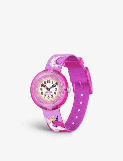 Flik Flak FBNP195 Dreaming Unicorn Bio-sourced Plastic Quartz Watch