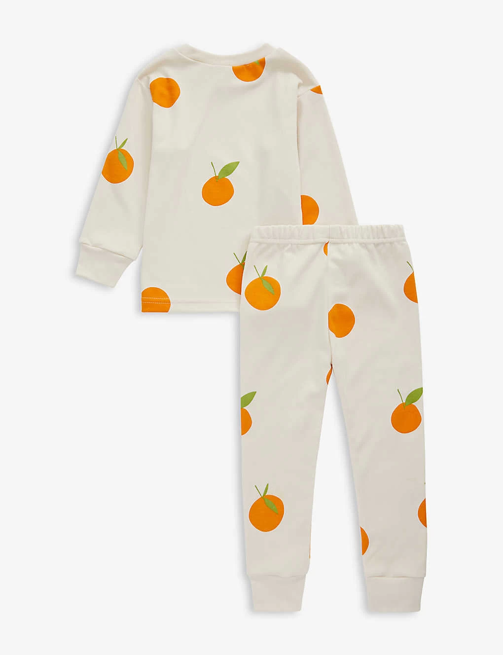 Orange-print Cotton-jersey Pyjamas 1-13 Years 3 Orange-print Cotton-jersey Pyjamas 1-13 Years - Image 3