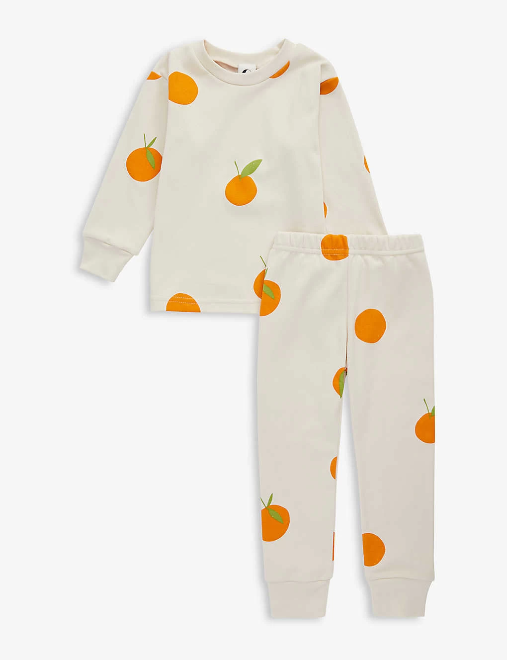 Orange-print Cotton-jersey Pyjamas 1-13 Years 1 Orange-print Cotton-jersey Pyjamas 1-13 Years