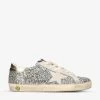 Golden Goose Super Star Glitter Woven Trainers