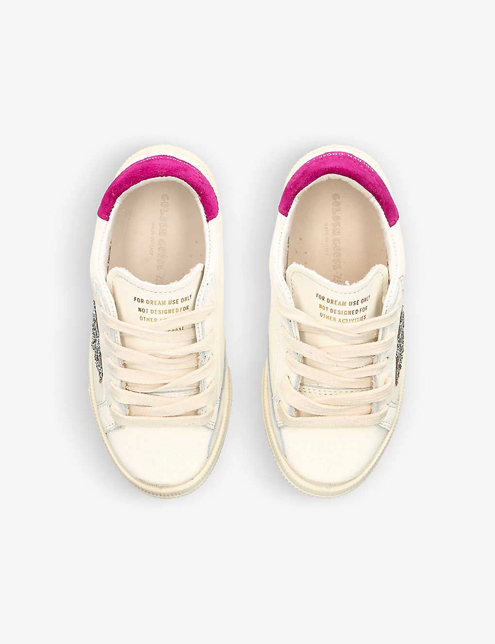 Golden Goose May Glitter Star-embellished Leather Trainers 6 Months-5 Years 2 Golden Goose May Glitter Star-embellished Leather Trainers 6 Months-5 Years - Image 2