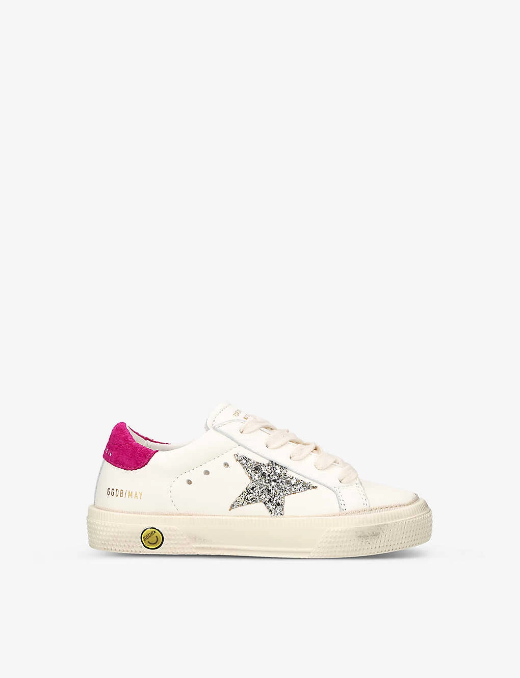 Golden Goose May Glitter Star-embellished Leather Trainers 6 Months-5 Years 1 Golden Goose May Glitter Star-embellished Leather Trainers 6 Months-5 Years