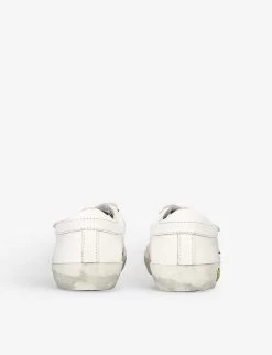 Golden Goose Old Skool Low-top Leather Trainers 6-9 Years -Kid Couture R04055930 WHITE ALT03