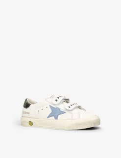 Golden Goose May Star-motif Leather Trainers 6-10 Years -Kid Couture R04055958 WHITEOTH ALT02