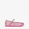 Sophia Webster Amore Glitter-embellished Woven Ballet Flats 6 Months-5 Years