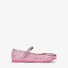 Sophia Webster Amore Glitter-embellished Woven Ballet Flats 4-9 Years
