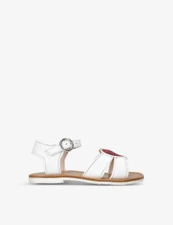 Sophia Webster Amore Heart Glitter-embellished Leather Sandals 6 Months-5 Years