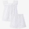 Floral-print Ruffle-trim Cotton Shortie Pyjamas 1-12 Years