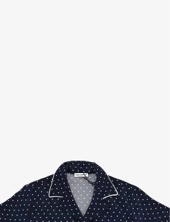 Pre-loved Dolce & Gabbana Polka-dot Stretch-silk Pyjama Set 6 Years -Kid Couture R04066534 NAVYWHITE ALT04