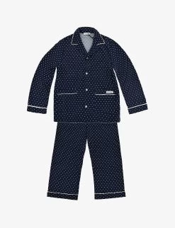 Pre-loved Dolce & Gabbana Polka-dot Stretch-silk Pyjama Set 6 Years