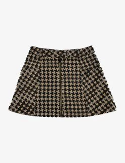 Pre-loved Dior Houndstooth Woven Skirt 4 Years
