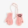Pre-loved Hermes Graphic-embroidered Cashmere Mittens 0-3 Months
