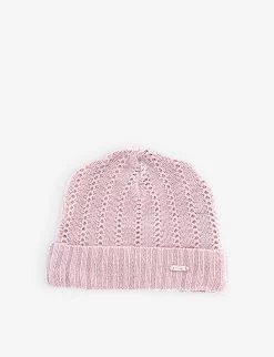 Pre-loved Dior Logo-plaque Knitted Woven Hat 2 Years