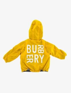 Pre-loved Burberry Reversible Shell Jacket 2 Years -Kid Couture R04066552 YELLOWGREY ALT02