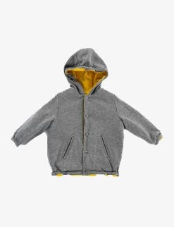 Pre-loved Burberry Reversible Shell Jacket 2 Years -Kid Couture R04066552 YELLOWGREY ALT03