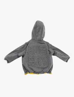 Pre-loved Burberry Reversible Shell Jacket 2 Years -Kid Couture R04066552 YELLOWGREY ALT04