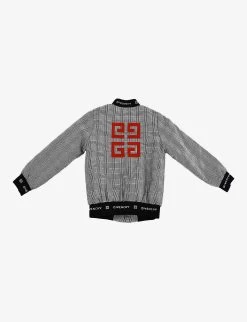 Pre-loved Givenchy Logo-print Cotton Jacket 8 Years 5 Pre-loved Givenchy Logo-print Cotton Jacket 8 Years -Kid Couture R04066582 BLACKWHITERED ALT02
