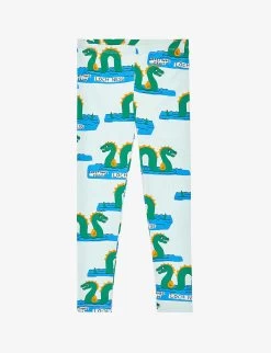 Mini Rodini Loch Ness Stretch-cotton Jersey Leggings 18 Months - 11 Years