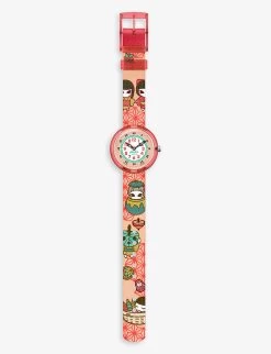 Flik Flak FBNP200 Zashiki Warashi Bio-sourced Plastic And Recycled-PET Quartz Watch -Kid Couture R04069401 ALT02