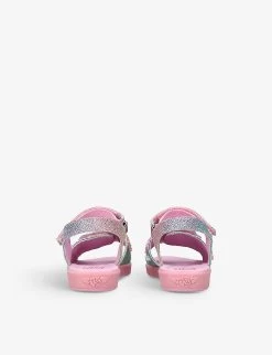 Ella Unicorn-print Canvas Sandals 4-11 Years -Kid Couture R04069759 PURPLE ALT03