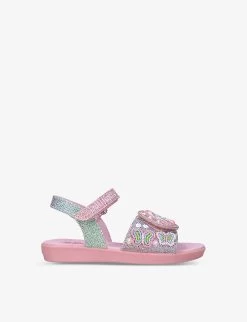Ella Unicorn-print Canvas Sandals 4-11 Years