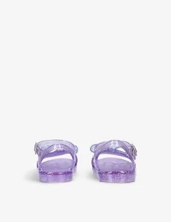 Ivy Diamante-bow Glitter-speckled Jelly Sandals 3-8 Years -Kid Couture R04069760 LILAC ALT03