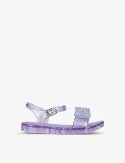 Ivy Diamante-bow Glitter-speckled Jelly Sandals 3-8 Years