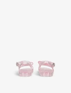 Ivy Diamante-bow Glitter-speckled Jelly Sandals 3-8 Years -Kid Couture R04069761 PALEPINK ALT03
