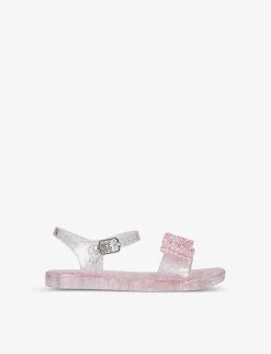 Ivy Diamante-bow Glitter-speckled Jelly Sandals 3-8 Years