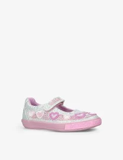 Aurora Heart-beaded Canvas Shoes 3-11 Years -Kid Couture R04069767 SILVERCOM ALT02