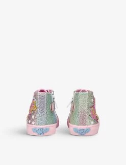 Love Rainbow Canvas Mid-top Trainers 1-4 Years -Kid Couture R04069769 MULTOTHER ALT03