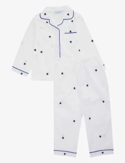 Star-print Cotton-poplin Pyjama Set 2-11 Years