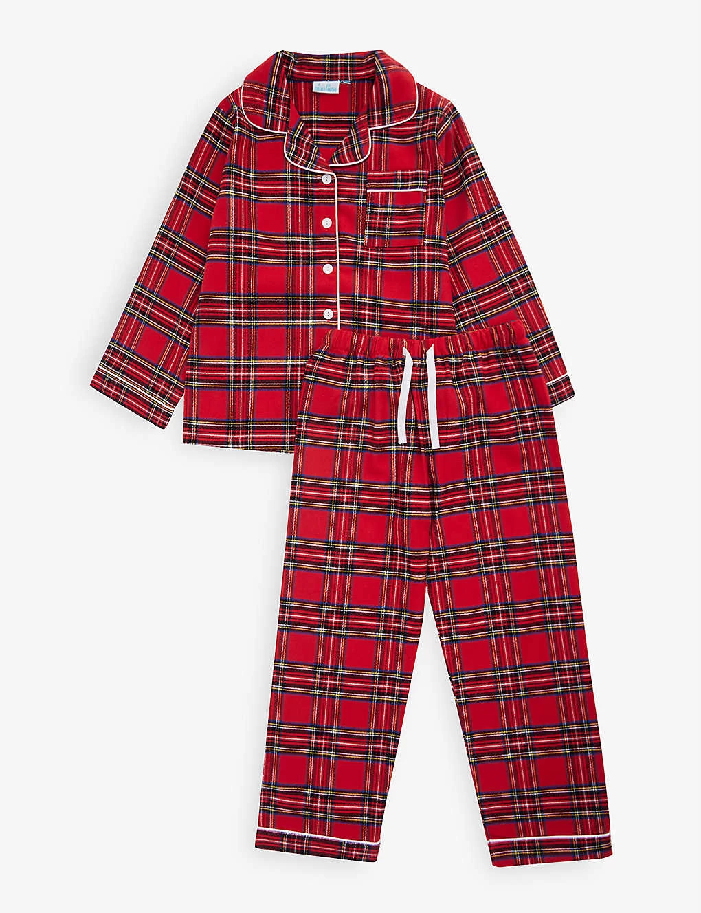 Tartan Cotton Pyjama Set 2-9 Years 1 Tartan Cotton Pyjama Set 2-9 Years