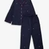 Star-embroidered Cotton-poplin Pyjama Set 2-9 Years