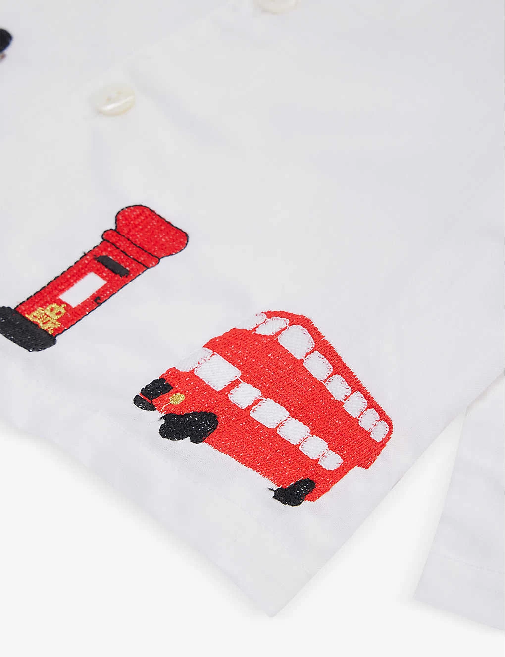 London-embroidered Cotton-poplin Pyjama Set 2 London-embroidered Cotton-poplin Pyjama Set - Image 2
