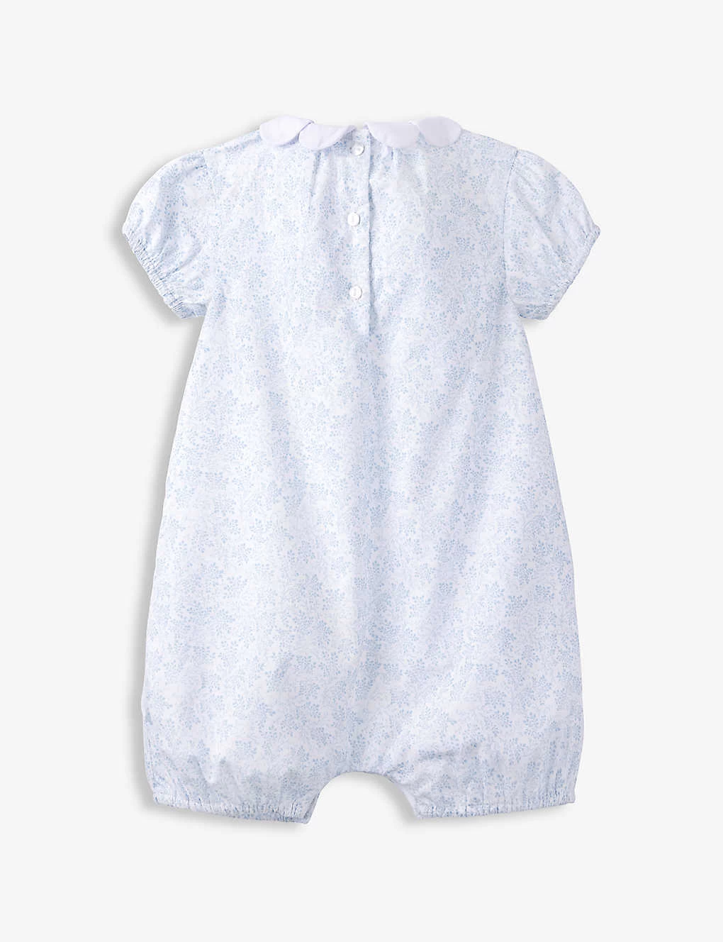 Foliage-print Petal-collar Cotton Romper Newborn-24 Months 2 Foliage-print Petal-collar Cotton Romper Newborn-24 Months - Image 2