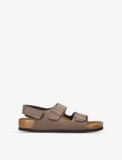 Birkenstock Milano Logo-engraved Woven Sandals 3-9 Years