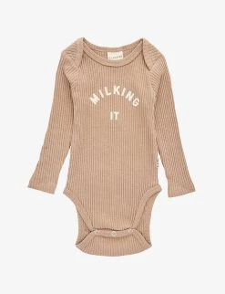 Milking It Organic Cotton-blend Bodysuit 0-12 Months