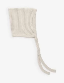 Pixie Ribbed Organic Cotton-blend Bonnet 0-6 Months -Kid Couture R04077564 OAT ALT02