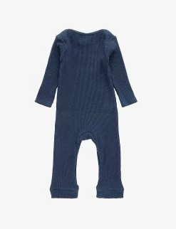 Milking It Organic Cotton-blend Baby Grow 0-12 Months -Kid Couture R04077567 NAVY ALT02