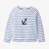 Anchor-patch Striped Cotton Sweatshirt 18 Months - 6 Years