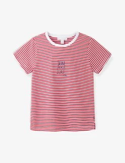 'Sun, Sand, Surf' Striped Cotton-jersey T-shirt 18 Months - 6 Years