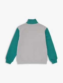 Gucci Stripe Logo Cotton-jersey Sweatshirt 6-10 Years -Kid Couture R04078834 THUNDERSTORMMC ALT02